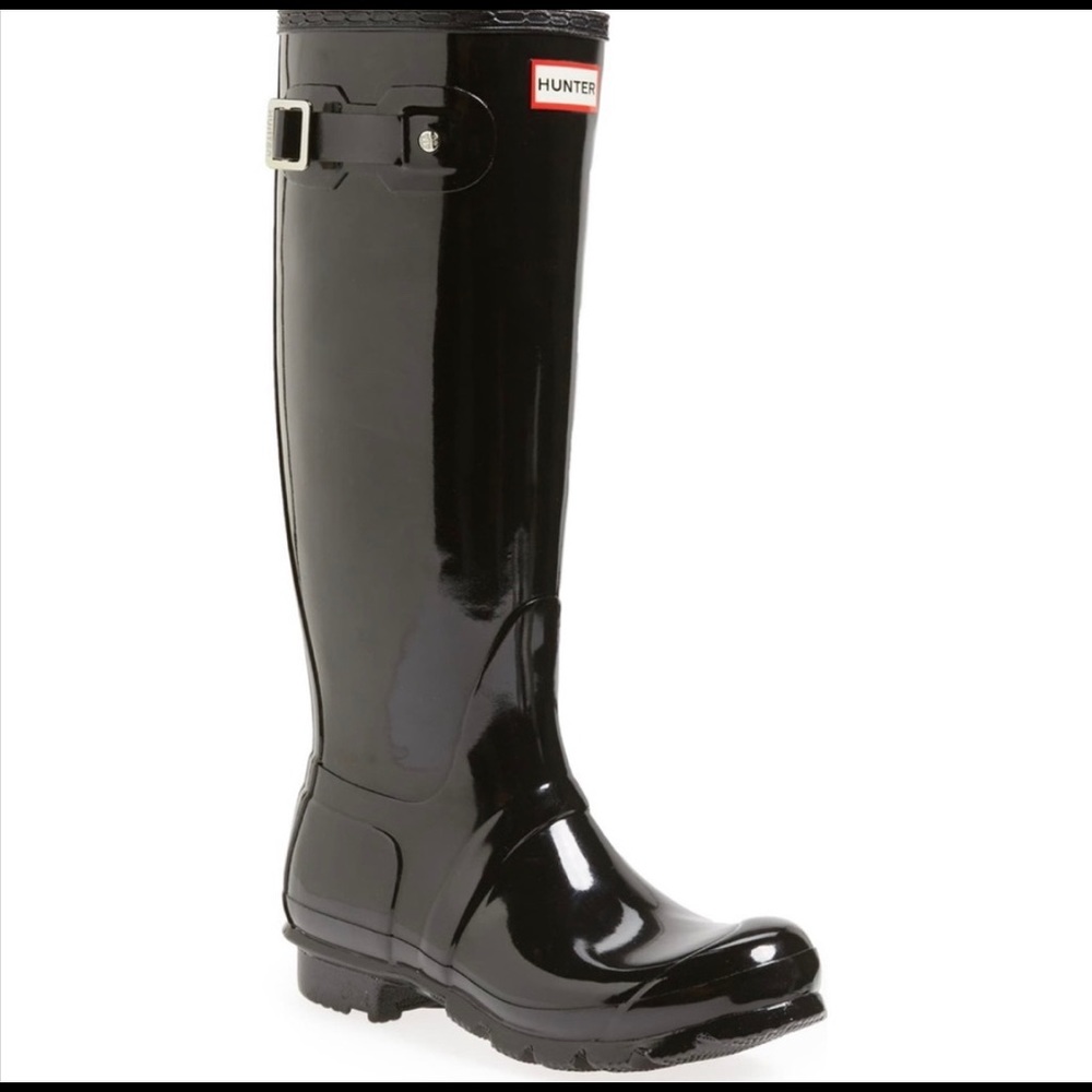 Hunter Rain Boots with Socks